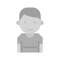 Boy Standing icon vector image. Suitable for mobile apps, web apps and print media.