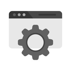 Browser Configurations icon vector image. Suitable for mobile apps, web apps and print media.