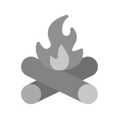 Camp Fire icon vector image. Suitable for mobile apps, web apps and print media.