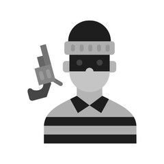 Criminal Heist icon vector image. Suitable for mobile apps, web apps and print media.
