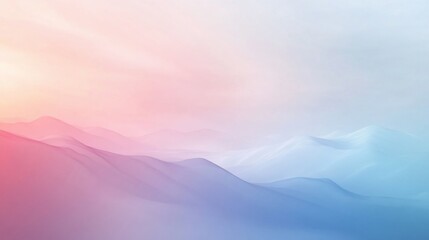 Pastel Mountainscape
