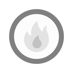 Danger of Flame icon vector image. Suitable for mobile apps, web apps and print media.