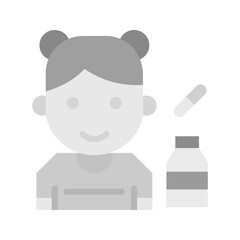 Eating Medicine icon vector image. Suitable for mobile apps, web apps and print media.