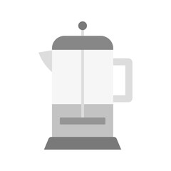 Obraz premium French Press icon vector image. Suitable for mobile apps, web apps and print media.
