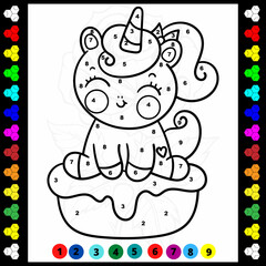 Color by Numbers For Kids Ages 4-8: Unicorns, Mermaids, Princesses, Sea Life, Animals, and Much More!