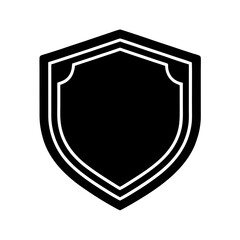 Obraz premium Classic Border Badge Icon Silhouette Vector Illustration