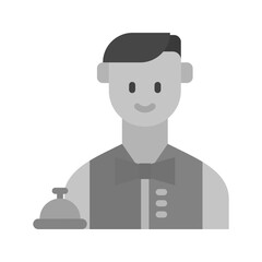 Hotel Service icon vector image. Suitable for mobile apps, web apps and print media.