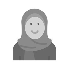 Islamic Woman icon vector image. Suitable for mobile apps, web apps and print media.