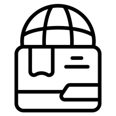 Fototapeta premium Export Line Icon