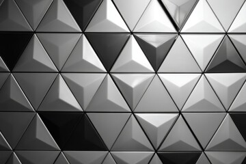 Obraz premium Geometric triangular pattern of light and dark shades.