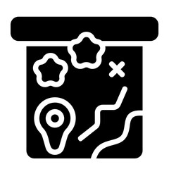 Idea Map Solid Icon
