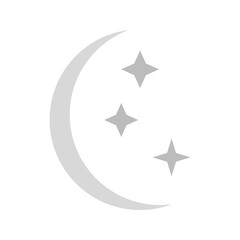 Obraz premium New Moon icon vector image. Suitable for mobile apps, web apps and print media.