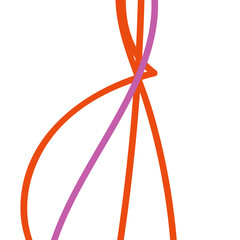 Pink orange abstract lines background 