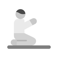 Offering Prayer icon vector image. Suitable for mobile apps, web apps and print media.