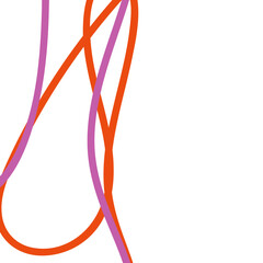 Pink orange abstract lines background 