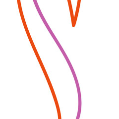 Pink orange abstract lines background 