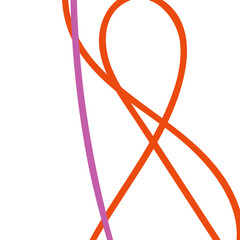 Pink orange abstract lines background 