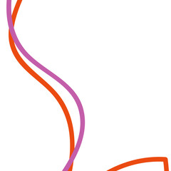 Pink orange abstract lines background 