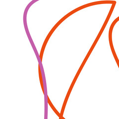 Pink orange abstract lines background 