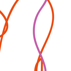 Pink orange abstract lines background 
