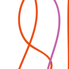 Pink orange abstract lines background 