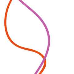 Pink orange abstract lines background 