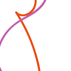Pink orange abstract lines background 
