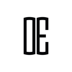 OE monogram logo design letter text name symbol monochrome logotype alphabet character simple logo