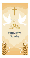 Holy Trinity Sunday Religious Vector Art Collection-02