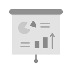 Presenting Statistics icon vector image. Suitable for mobile apps, web apps and print media.