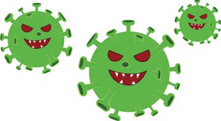 Virus Vector Icon with Editable Object and Path Perfect.