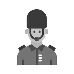 Queens Guard icon vector image. Suitable for mobile apps, web apps and print media.