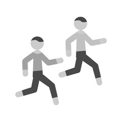 Running Race icon vector image. Suitable for mobile apps, web apps and print media.