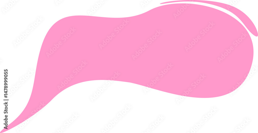 Poster bubble speech shape element