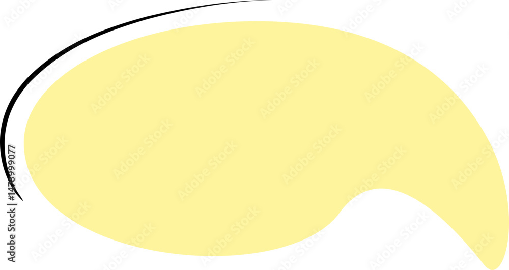Poster bubble speech shape element