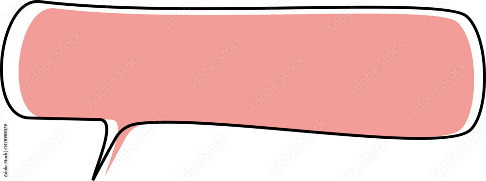 Poster bubble speech shape element