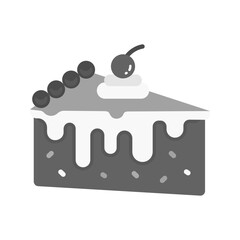 Slice of Cake icon vector image. Suitable for mobile apps, web apps and print media.