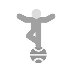 Walking on Balls icon vector image. Suitable for mobile apps, web apps and print media.