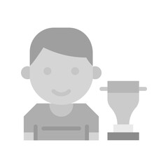 Winning Award icon vector image. Suitable for mobile apps, web apps and print media.