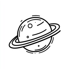 Simple planet with ring.  