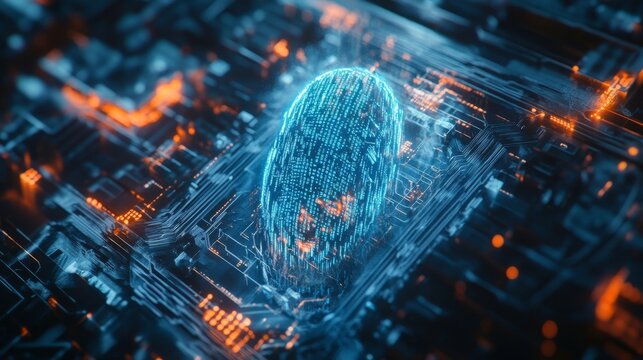 Digital Fingerprint on Circuit Board