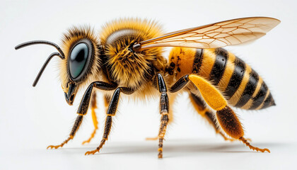 Honeybee Closeup  Macro Photography of Insect  Pollinator  Nature
