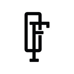 OF monogram logo design letter text name symbol monochrome logotype alphabet character simple logo