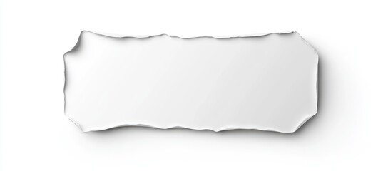 Obraz premium Torn Rectangular White Paper
