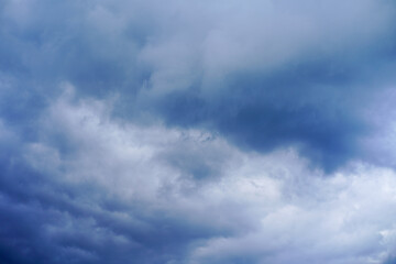 sky and white clouds. Beautiful blue sky clouds for background. Blue Sky with Fluffy White Clouds on a Sunny Summer Day.