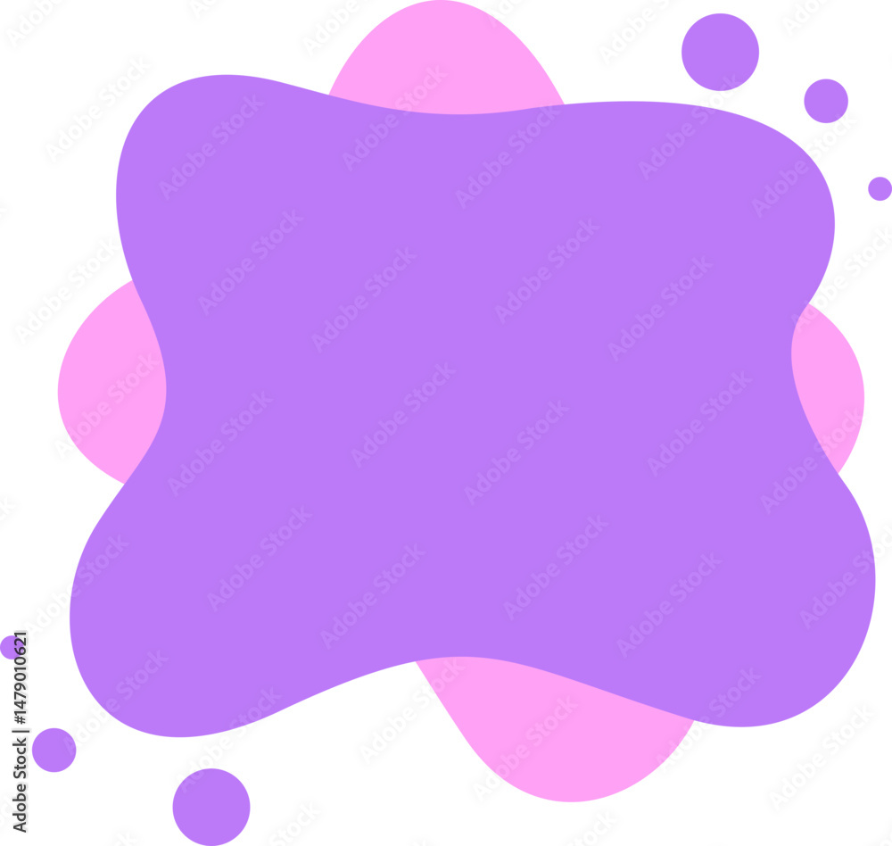 Poster blob shape text box element