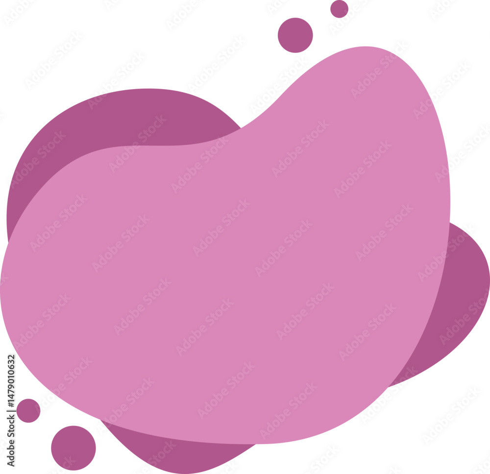 Poster blob shape text box element