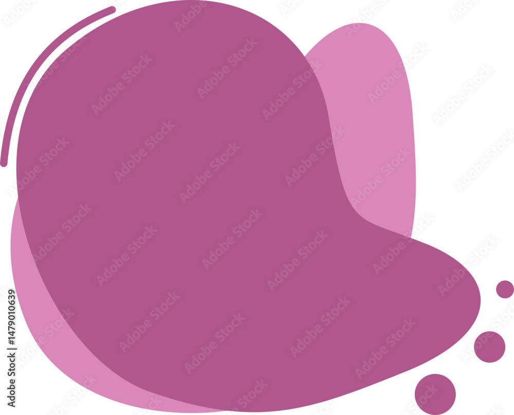 Poster blob shape text box element