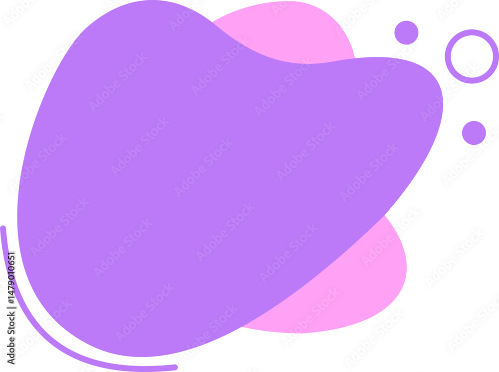 Poster blob shape text box element