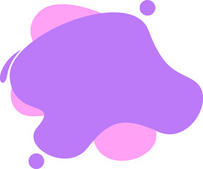 Obraz premium Blob Shape Text Box Element